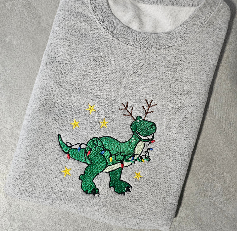 Toy Story Rex Lights Embroidered Sweatshirt