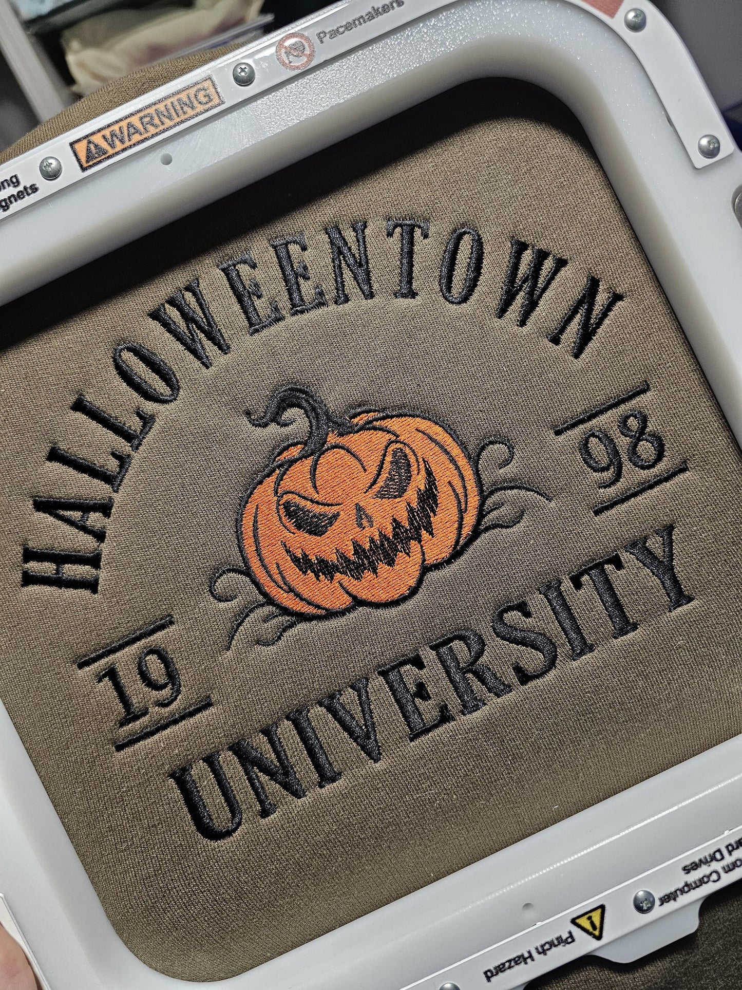Halloween Town Embroidered Unisex top Sweatshirt