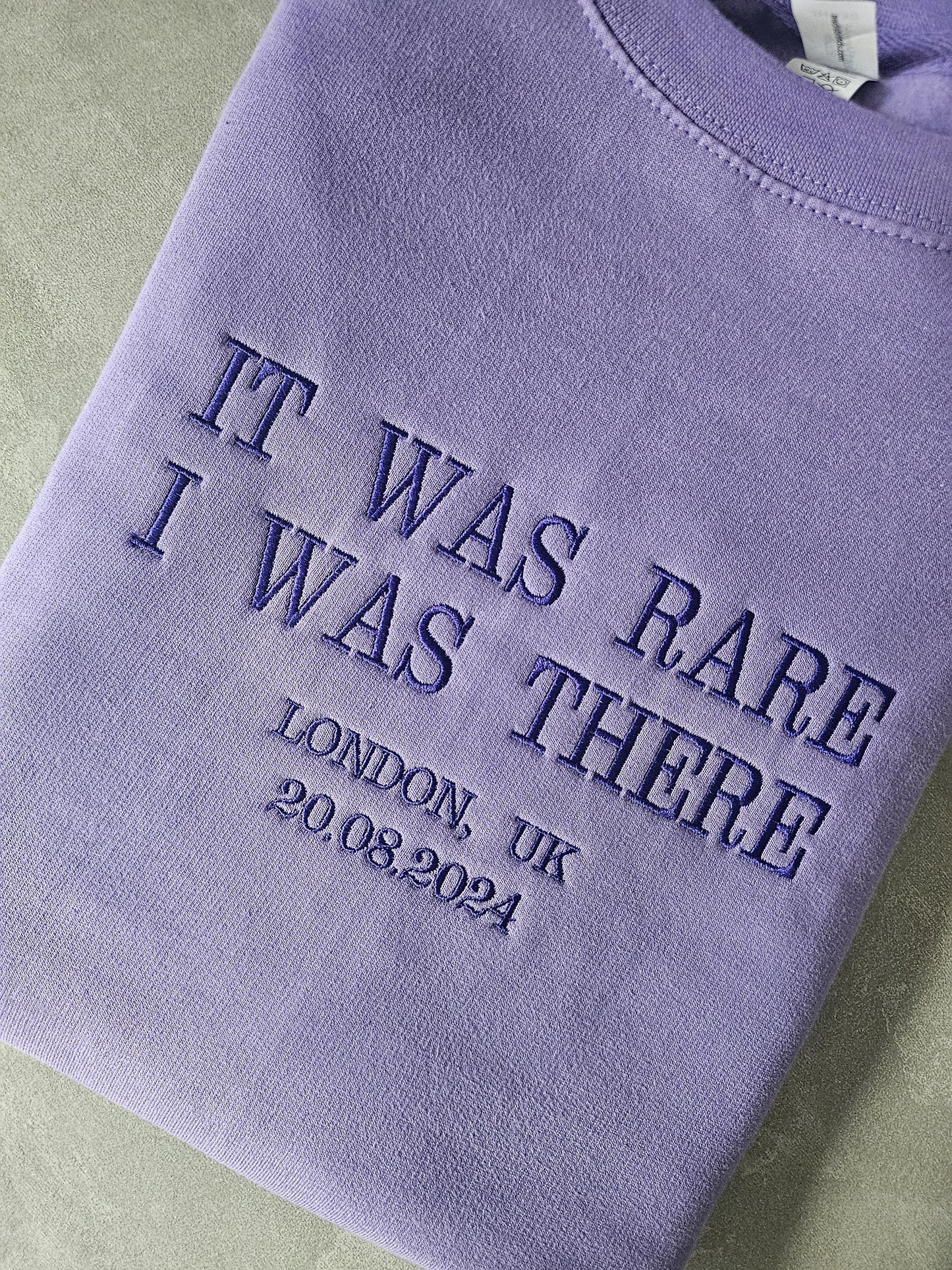 It was Rare Eras Tour Personalised Embroidered Sweatshirt