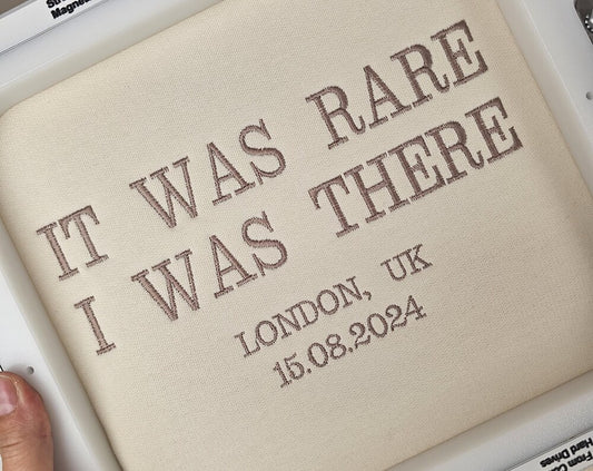 It was Rare Eras Tour Personalised Embroidered Sweatshirt