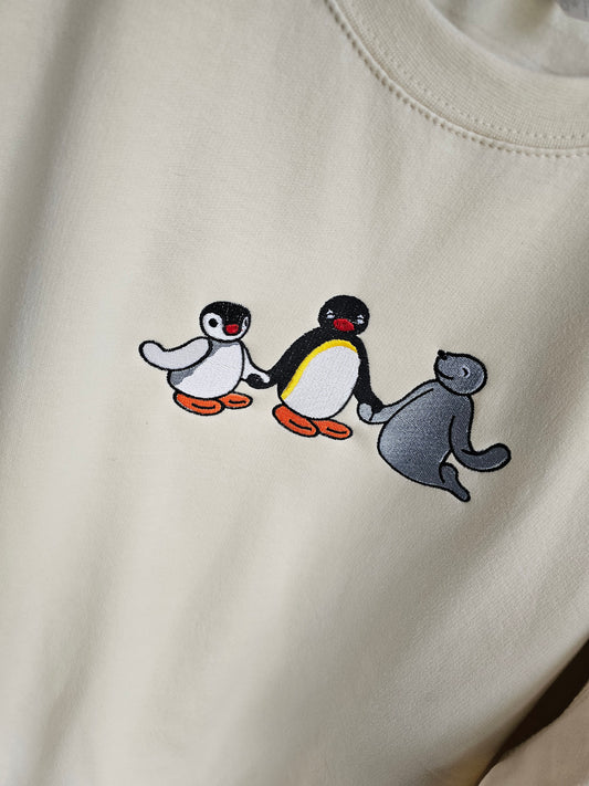 Pingu Embroidered Sweatshirt